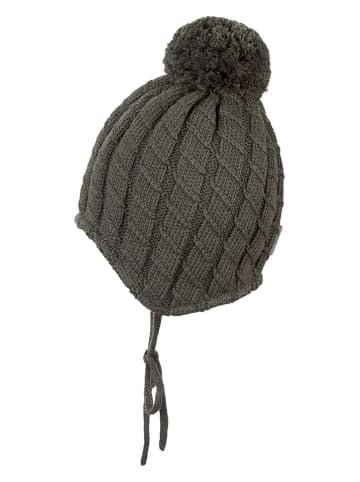 Sterntaler Bommelstrickmütze in Khaki