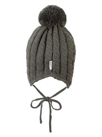 Sterntaler Bommelstrickmütze in Khaki