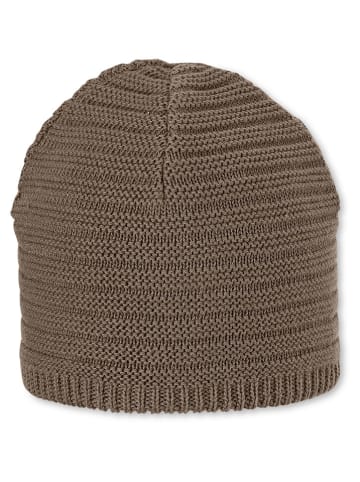 Sterntaler Gebreide muts bruin