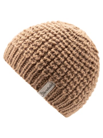 Sterntaler Strickmütze in Hellbraun
