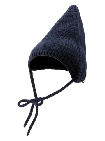 Sterntaler Wollen strikmuts donkerblauw