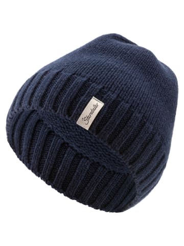 Sterntaler Woll-Strickmütze in Dunkelblau