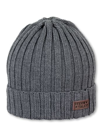 Sterntaler Woll-Strickmütze in Anthrazit