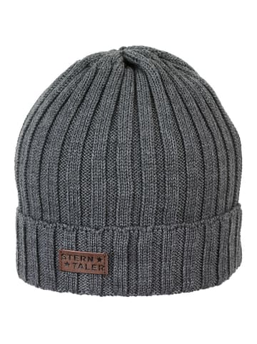 Sterntaler Wełniana czapka w kolorze antracytowym