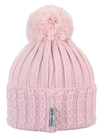 Sterntaler Muts met pompon lichtroze