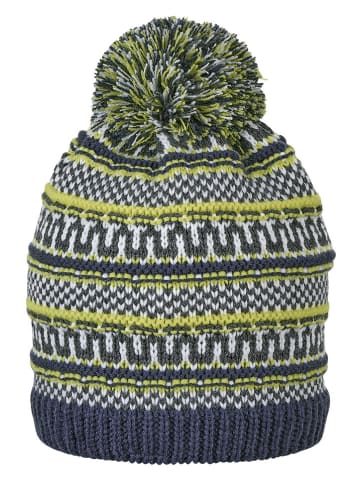 Sterntaler Gebreide muts met pompon groen