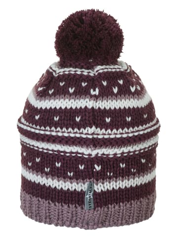 Sterntaler Bommelstrickmütze in Lila
