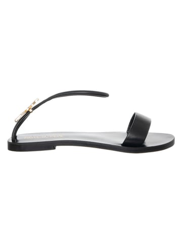 Patrizia Pepe Leder-Sandalen in Schwarz