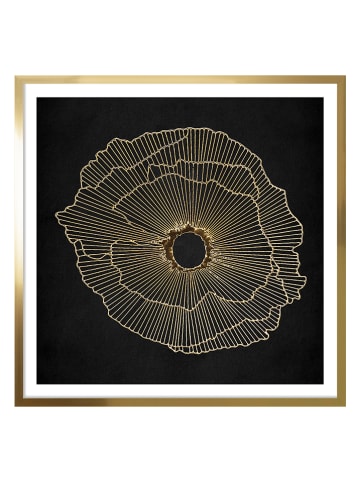 Ars Longa Druk artystyczny "Golden Lines" w ramce - 70 x 70 cm