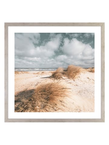 Ars Longa Gerahmter Kunstdruck "Coastal Grasses" - (L)70 x (B)70 cm