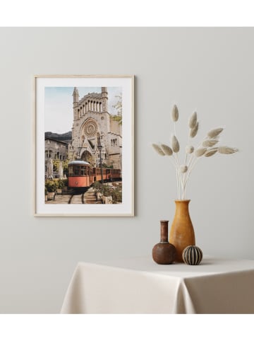 Ars Longa Gerahmter Kunstdruck "Tram on Mallorca"  - (L)70 x (B)50 cm