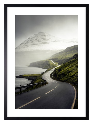 Ars Longa Gerahmter Kunstdruck "The Way among the Mountains" - (L)70 x (B)50 cm