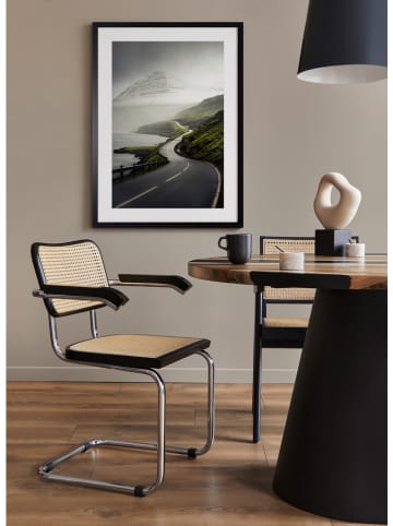 Ars Longa Gerahmter Kunstdruck "The Way among the Mountains" - (L)70 x (B)50 cm