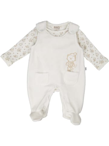 Kanz 2-delige outfit wit/beige