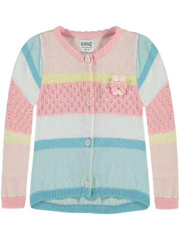 Kanz Cardigan in Rosa/ Hellblau