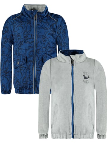 Kanz Wendejacke in Dunkelblau/ Grau