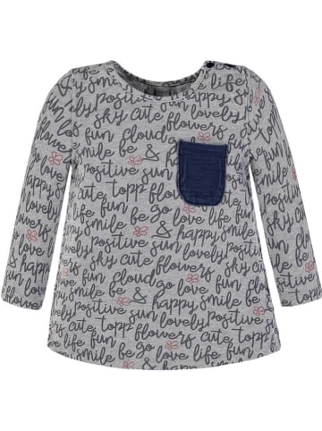Kanz Longsleeve grijs/donkerblauw
