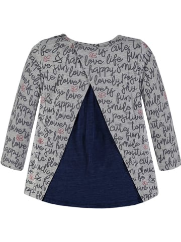 Kanz Longsleeve grijs/donkerblauw