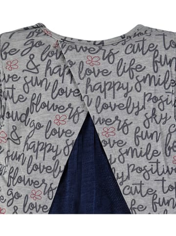 Kanz Longsleeve grijs/donkerblauw