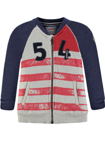 Kanz Sweatjacke  in Dunkelblau/ Rot/ Weiß