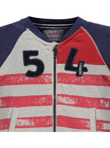 Kanz Sweatvest donkerblauw/rood/wit
