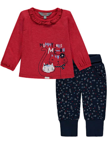Kanz 2-delige outfit rood/zwart