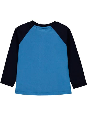 Kanz Longsleeve in Blau/ Schwarz