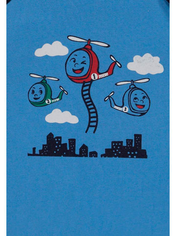Kanz Longsleeve in Blau/ Schwarz