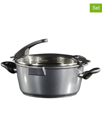 Stoneline 2tlg. Set: Kochtopf ''Future'' in Grau - 4,5 l