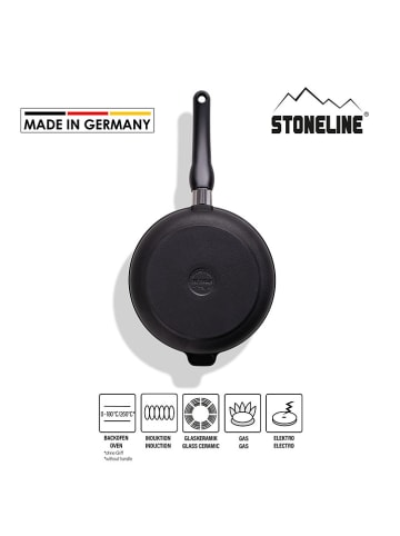 Stoneline Bratpfanne in Schwarz - Ø 24 cm
