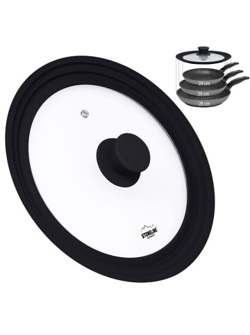 Stoneline Universaldeckel in Schwarz - Ø 28 cm