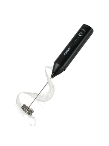 Stoneline Elektrischer Milchaufschäumer in Schwarz - (L)23,5 cm