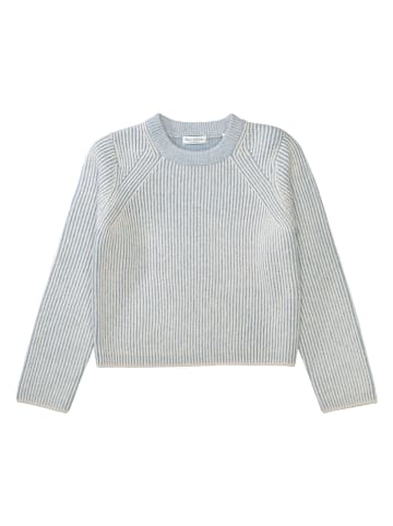 Marc O'Polo Junior Pullover in Hellblau/ Weiß