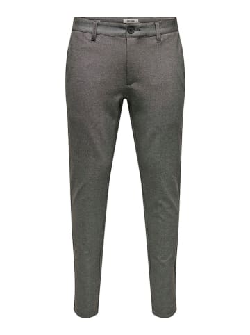 ONLY & SONS Chinobroek "Mark" - slim fit - donkergrijs