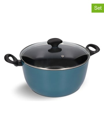 Zwieger 2-delige set: pan met deksel "Enviro" blauw - 7,7 l