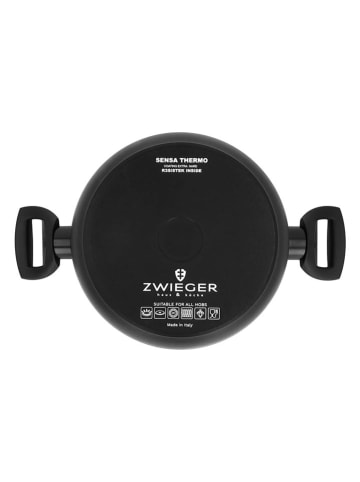 Zwieger 2tlg. Set: Kochtopf ''Thermo'' in Schwarz - 4,4 l