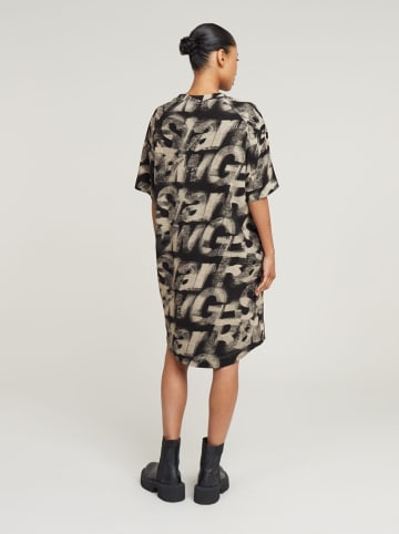 G-Star Kleid in Schwarz/ Beige
