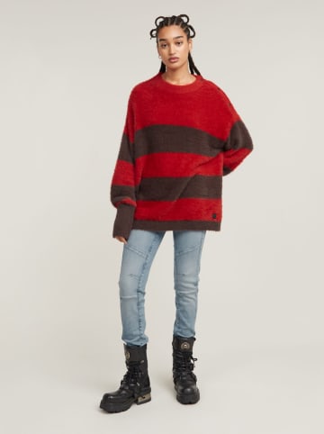 G-Star Pullover in Rot/ Braun