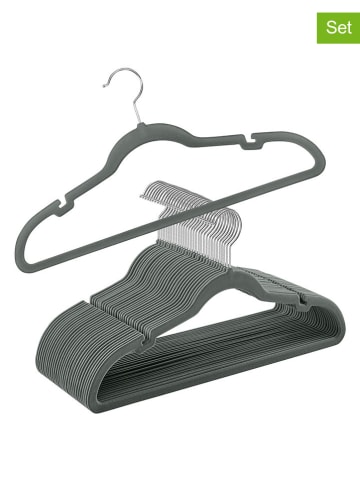 Songmics 30er-Set: Kleiderbügel in Grau/ Silber - (B)43 x (H)22 cm