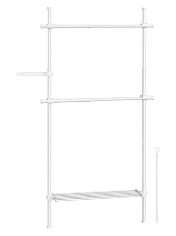 Songmics Kledingrek wit - (B)123 x (H)310 x (D)33,5 cm