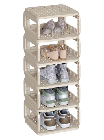 Songmics Schoenenrek beige - (B)30 x (H)84 x (D)32 cm