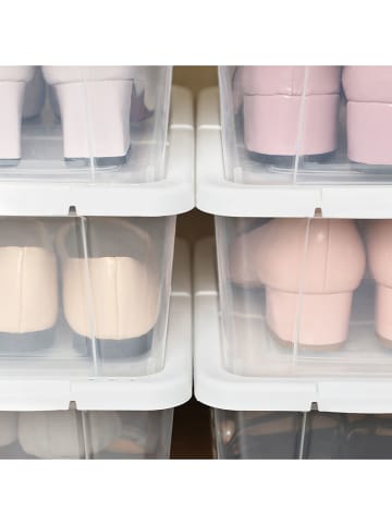 Songmics Pudełka (12 szt.) w kolorze białym na buty - 35 x 12,5 x 20 cm