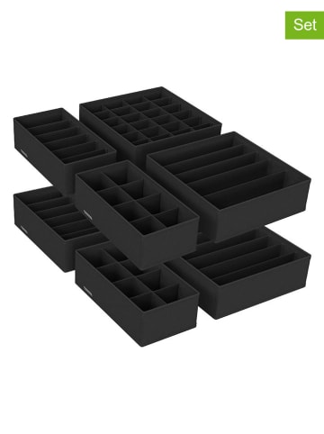 Songmics 8-delige set: lade-organizers zwart