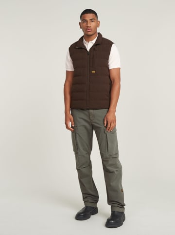 G-Star Doorgestikte bodywarmer bruin