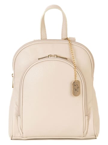 Anna Morellini Leren rugzak "Breta" crème - (B)24 x (H)30 x (D)12 cm