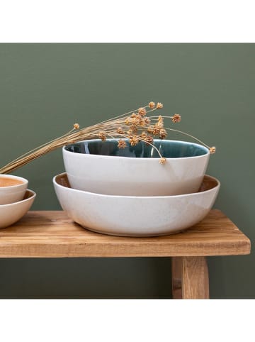 Ard'time Salatschüssel "Coralia" in Beige/ Orange - Ø 29,7 cm