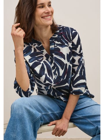 Cecil Blouse donkerblauw/crème