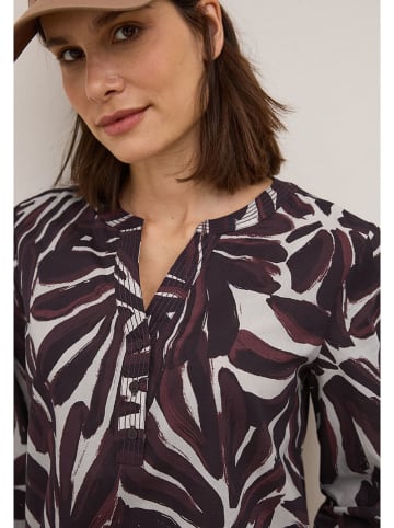 Cecil Blouse auberginekleurig/crème