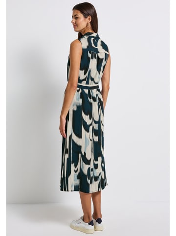 Street One Kleid in Petrol/ Creme