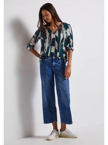 Street One Blouse petrol/crème
